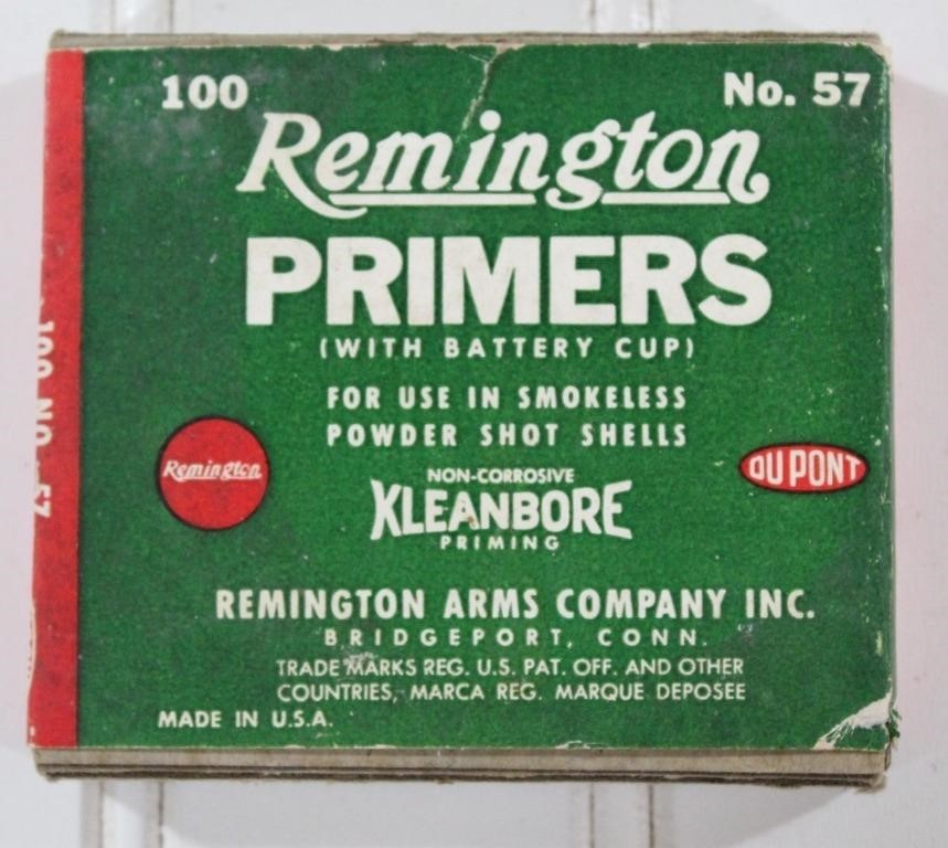 (100) Remington Primers Kleanbore No 57