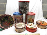 Lot of Tins, One is vintage DeLuxe others mod