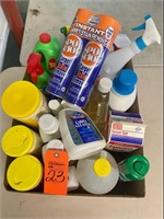 Box lot cleaning supplies