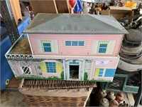 Metal Doll House and Furniture