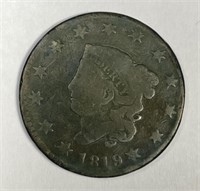 1819 Coronet Liberty Head Large Cent