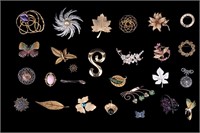 Large Estate Brooch Collection