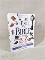 "Where To Find It In The Bible" Book