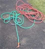 (3) Groups of garden hose.