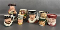 Eight Various Character Mugs