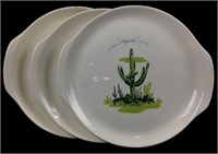 (3) Blakely Oil & Gas Arizona Cactus Platters