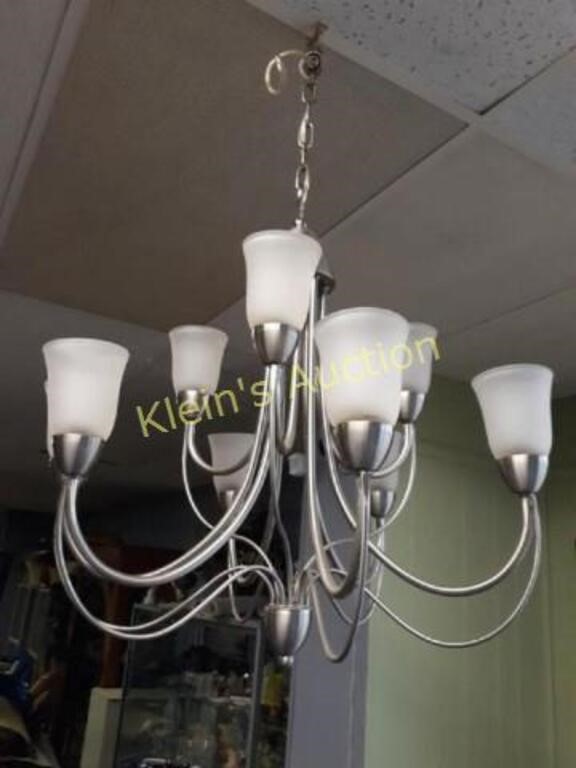 Kichler? 9 Light Chandelier mid century modern