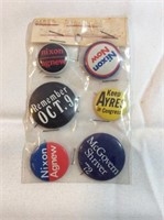 Vintage lot of political buttons