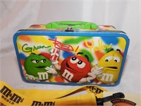 Colorful M&M Tin w/ Card Key/Key Holding Necklace