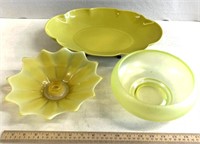Yellow glassware