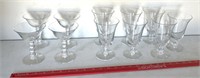 Vintage candlewick glassware 4-7