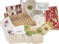 COLLECTION OF ARTS AND CRAFTS LINENS