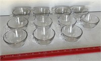 Vintage candlewick glassware 11 cups