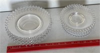 Vintage candlewick glassware plates