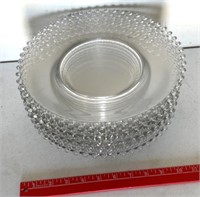 Vintage candlewick glassware 12 Plates