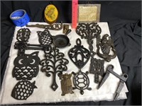 Cast Iron Trivets & Misc