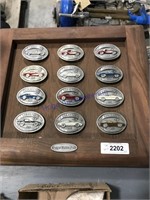 The Vette Set collection of 12 belt buckles