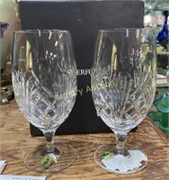 2 WATERFORD "TIDMORE" ICED BEVERAGE GLASSES