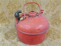 VTG RED METAL GAS CAN