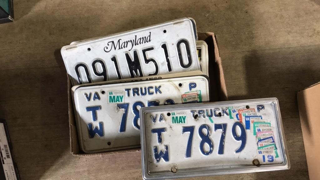 COLL OF LICENSE PLATES