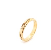 "I Love You" Tiffany & Co 18ct rose gold band