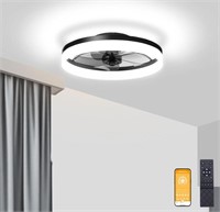 VOLISUN Low Profile Ceiling Fans with Lights and