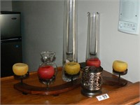 Home décor candle holders and vases