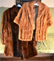 2 fur coats