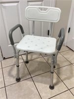 Shower Chair, 20 1/2"x16 1/2, adjustable height