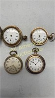 Four vintage pocket watches, various, not running
