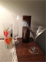 LOT of 4 Assorted Glasses