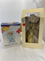 Musical Angel in Box & Christmas Ornaments