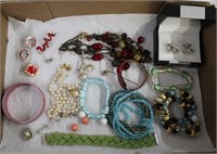 Costume jewelry including Geoffrey Beene cuff