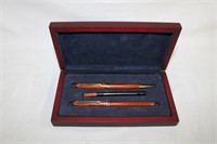 Pen set in presentation case