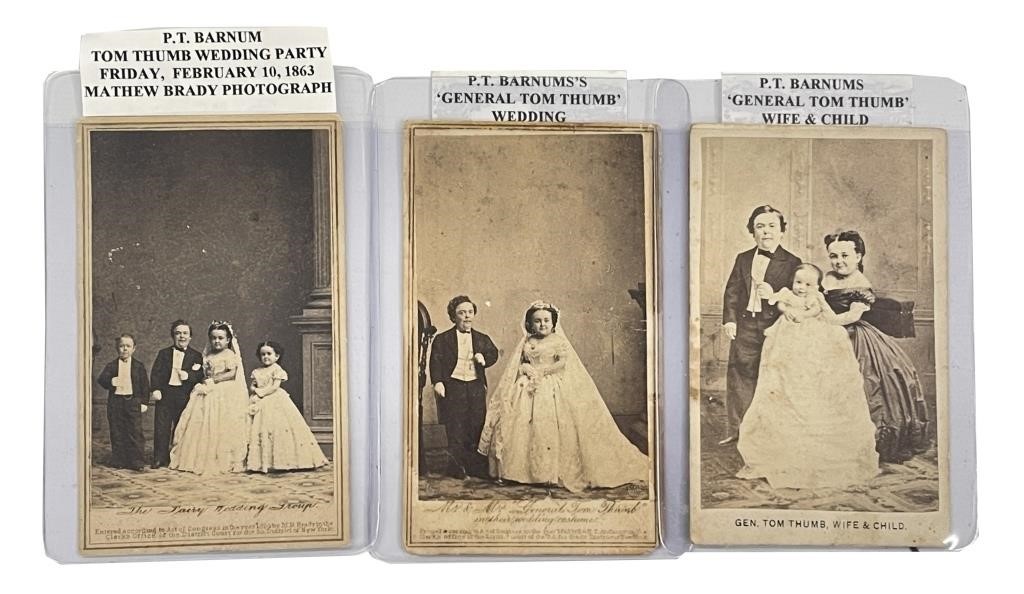 CARTE DE VISITE OF 1863 TOM THUMB WEDDING BY BRADY