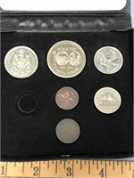 Royal Canadian Mint set with 1 coin missing   (a 7