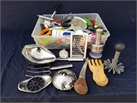 Huge Lot Of Various Kitchen Utencils