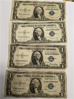 2 1935 G AND 35E, 35H SILVER CERTIFICATES