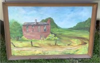 Oil On Canvas Barn Art