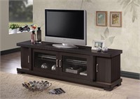 Baxton Studio Viveka Dark Brown Wood TV Cabinet