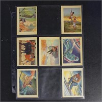 1956 Adventure Cards 18 different in 9 sleeve page