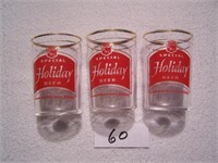 Special Holiday Beer Glasses (set of 3)