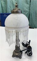 Working 14" Tall Beaded Table Lamp