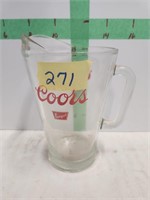Coors Glass Pitcher