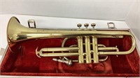 Brass Cornet made by Majestic with case. Finish