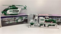 Hess trucks 2012 Rescue Helicopter and 2013 Road