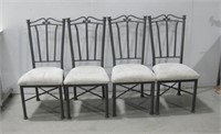 Four Minson Corporation Metal Chairs See Info
