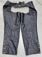 3X Leather Motorcycle Riding Chaps by FMC