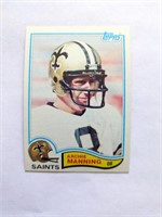 1982 Topps Archie Manning Saints Card #408