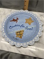 Paula Deen cookies for Santa plate